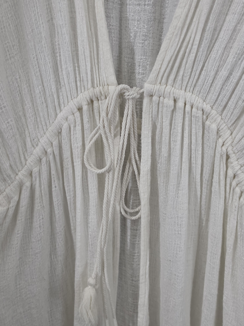 Billabong Off-White Sheer Cover-Up Beach Swim Lightweight Womens S/M - Picture 4 of 8